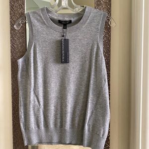 NWT Banana Republic cotton stretch gray top